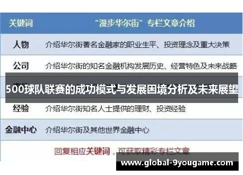 500球队联赛的成功模式与发展困境分析及未来展望