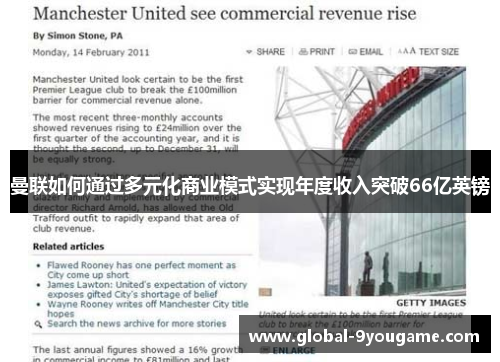 曼联如何通过多元化商业模式实现年度收入突破66亿英镑